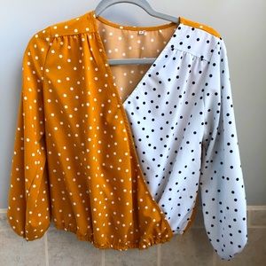 Polka dot blouse